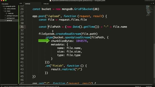 MongoDB GridFS смотреть онлайн