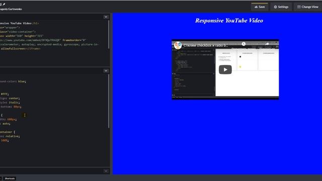 Youtube responsive video /// Адаптивное видео с ютуб на css смотреть онлайн
