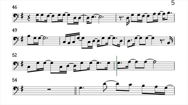 YOUR LOVE Alamid Cello Trombone Sheet Music Backing Track Play Along Partitura смотреть онлайн