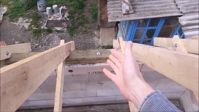 Стропильная система двухскатной крыши.