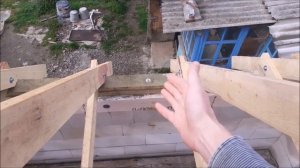 Стропильная система двухскатной крыши.