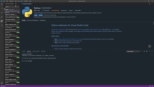 How to Set Up Python in Visual Studio Code on Windows 10 смотреть онлайн