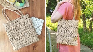 МАКРАМЕ СУМОЧКА к лету🌾 | Подробный мастер-класс