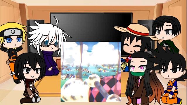 Anime Characters React To Each Other||Monkey D.Luffy(pt.2) смотреть онлайн