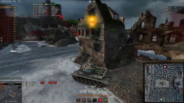 Лучший бой M46 Patton.Игрок из клана [-KOPM] показал,как играть на М46 Patton.World Of Tanks.