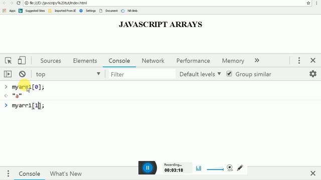 #5 - ARRAYS IN JAVASCRIPT | JAVASCRIPT TUTORIAL IN HINDI смотреть онлайн
