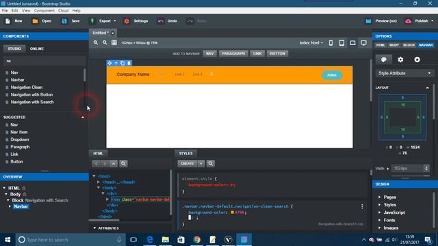 Duplicating Navbars in Bootstrap Studio смотреть онлайн