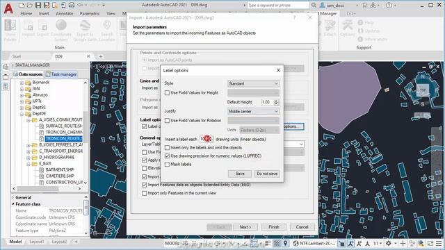 Contours and imported objects Label Masks (AutoCAD) - Spatial Manager Blog смотреть онлайн