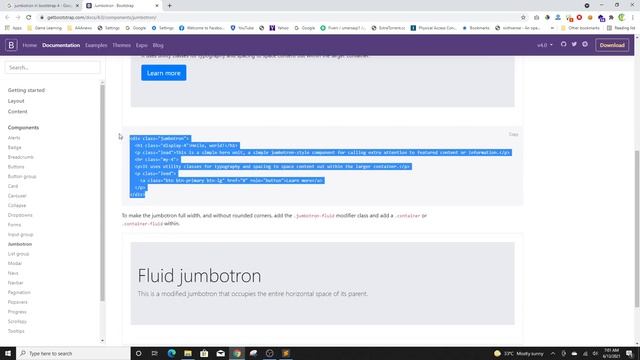 5. Jumbotron in HTML, CSS, Bootstrap - How to create Jumbotron in HTML - Web Programming Practice смотреть онлайн