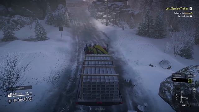 SNOWRUNNER Gameplay Walkthrough Part 14 - STRUGGLING IN THE SNOW смотреть онлайн