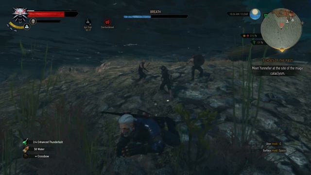 The Witcher 3 bandits attack under water смотреть онлайн