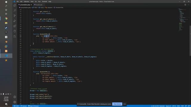 PHP Object presentation смотреть онлайн