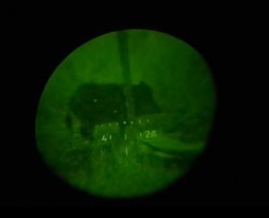 Пристрелка и охота на кабана с вышки с ночным прицелом 1 ПН-58 (НСПУМ) прицел первого поколения.