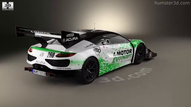Acura NSX EV 2016 3D model by Hum3D.com смотреть онлайн
