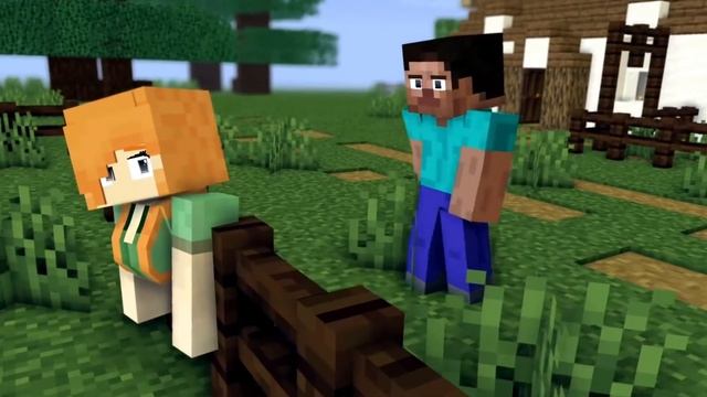 СТИВ, Я ЗАСТРЯЛА, ПОМОГИ МНЕ! - Minecraft Анимация смотреть онлайн