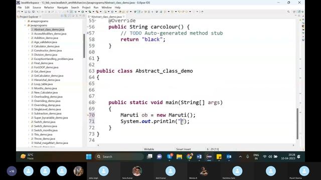 Java Class 28 Abstract & Interface in Java (10/4/2023) смотреть онлайн