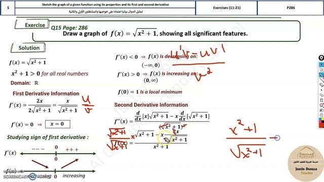 G12Adv 5 Sketch the graph of a given function using its properties offirst and second derivative смотреть онлайн