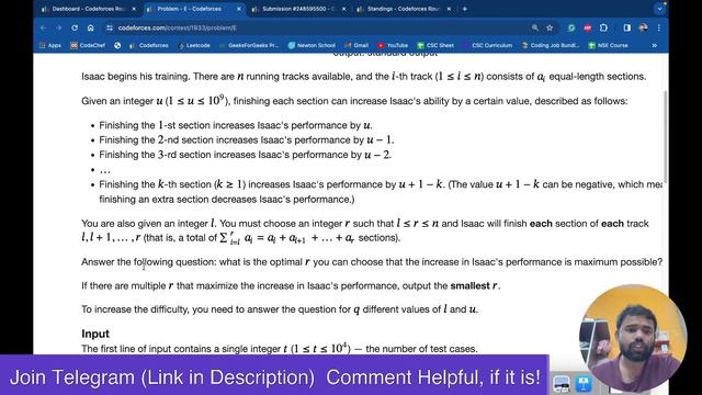 E Turtle vs Rabbit Race: Optimal Trainings | Codeforces Round 929 (Div. 3) Solutions | Abhinav смотреть онлайн