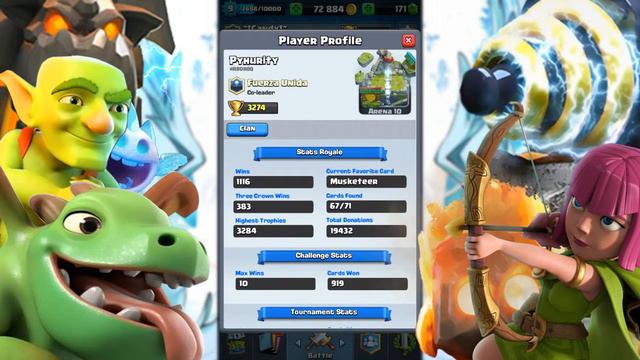 Играем бандиткой в классическом испытании / Clash Royale смотреть онлайн