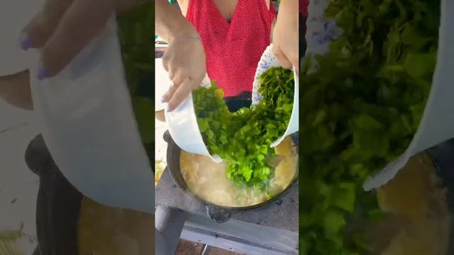 Щавелевый суп в казане рецепт с секретом . Вкусно безумно ?