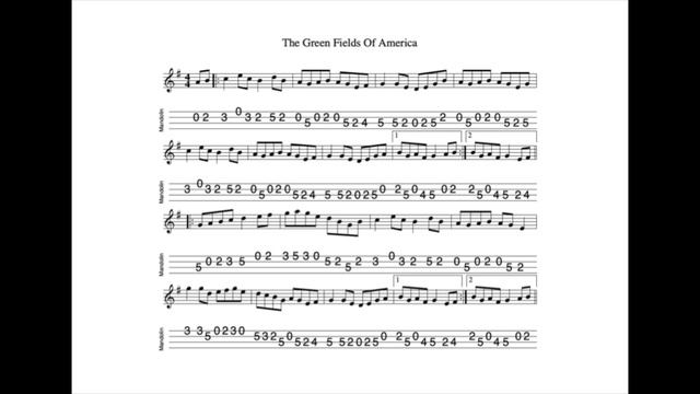 The Green Fields Of America REVISITED - a reel in G Major tabbed and played by Aidan Crossey смотреть онлайн