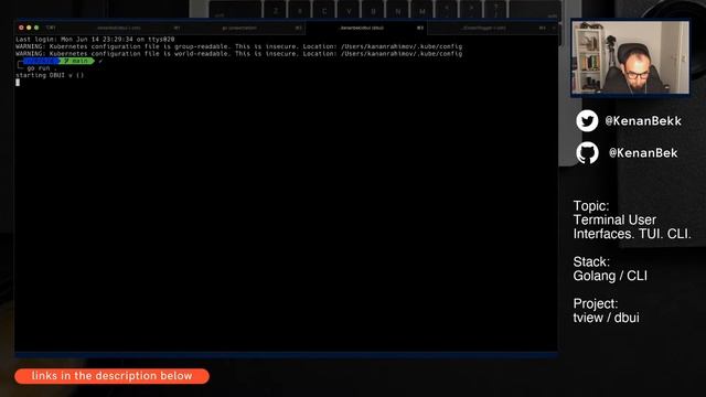 Terminal User Interfaces in Go with tview / Golang & CLI / Live Code Session #1 смотреть онлайн