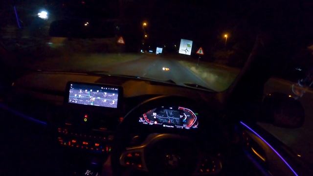 2021 BMW G01 X3 - POV Night Drive With Ambient Lighting | 4K
