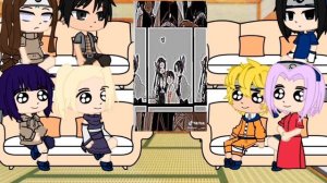 Реакция друзей Наруто на следующую жизнь Наруто, Сакуры, Саске и Хинаты. [Gacha club]