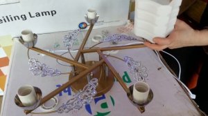 Как собрать Как подключить люстру 5 ламп 5 квадратных стеклянных плафонов!