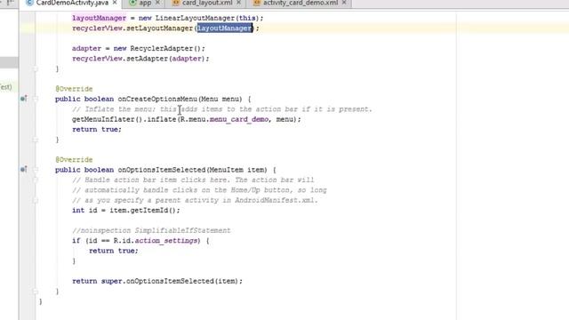 Android RecyclerView and CardView Layout смотреть онлайн