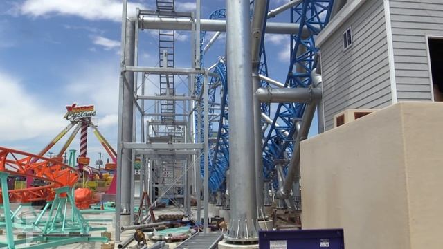 GaleForce at Playland's Castaway Cove construction update 3 HD смотреть онлайн