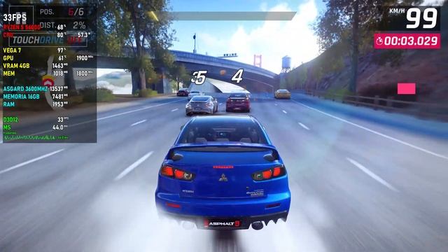 ASPHALT 9 LEGENDS / RYZEN 5 5600G / VEGA 7 / TESTING IN 1080P HIGH ! смотреть онлайн