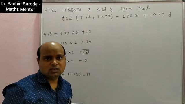 Find integers x and y such that gcd (a, b) = a x + b y /gcd (a, b) as linear combinations of a and смотреть онлайн
