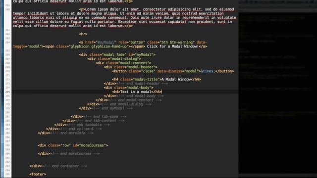Code a Responsive Website with Bootstrap 3 - [Lecture 18] Code the Modal смотреть онлайн