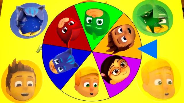 Learn Colors PJ Masks Game Spin The Wheel Spiderman M&Ms Candy Blind Bags Toys ⭐ Ellie Sparkles Jr. смотреть онлайн