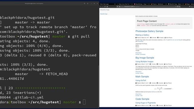 How to make a website with Hugo and Gitlab смотреть онлайн
