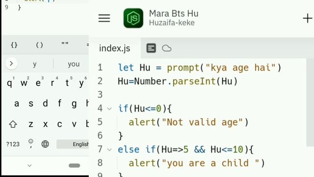 Java Script IF/else Concept Correct Point Class 1 Kasa If else ka istamaal kara Js node смотреть онлайн