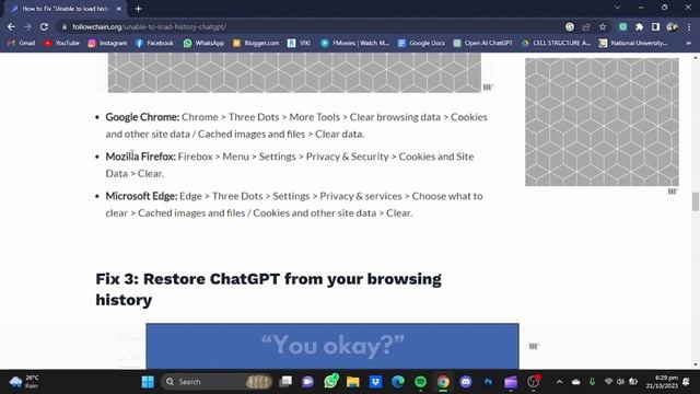 How to Fix ChatGPT "Unable to Load History" смотреть онлайн