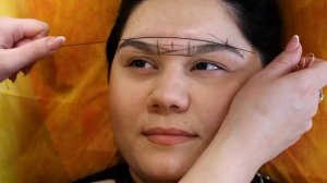 Отрисовка эскиза бровей