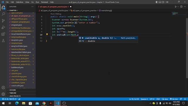 This is how you can print AUTOMORPHIC NUMBER in java using VS Code || Mohit Singodia ||Java Tutoria смотреть онлайн