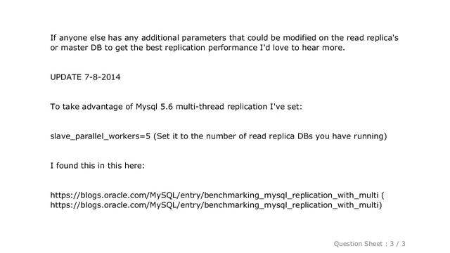 MySQL : AWS RDS MySQL Read Replica Lag Issues смотреть онлайн