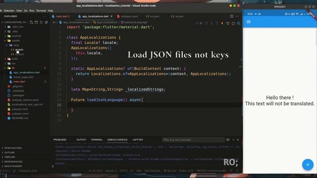 Flutter Localization in Details - Internationalization with JSON смотреть онлайн