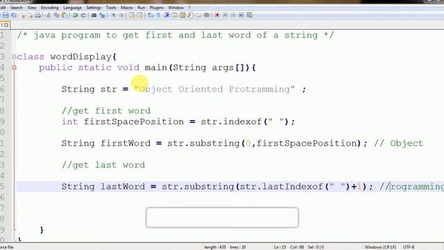 How to Get First and Last word from String using Java смотреть онлайн