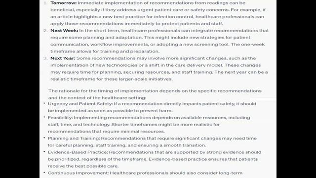 Were there any recommendations for practice that you thought could be implemented in your clinical смотреть онлайн