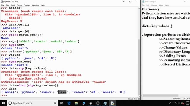 Dictionary in Python | Python | Programming Adventure смотреть онлайн