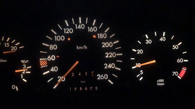 Мерседес W140 обороты!
