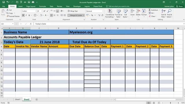 Make Accounts Payable Report in Excel смотреть онлайн