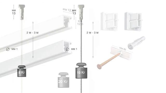 Система для подвесa картин: Contour Rail