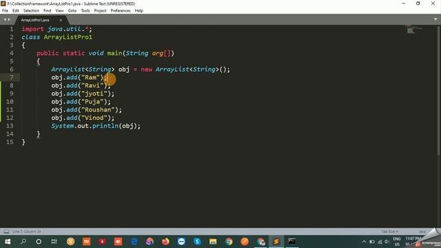 #1.2 Java Collections Framework in Hindi | ArrayList with Example Part-1 смотреть онлайн