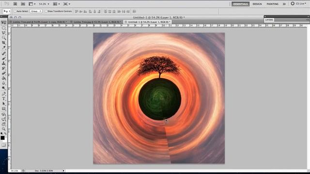 Create a Photo Planet Effect - Class 2 - Lonely Tree [Photoshop CS5] смотреть онлайн